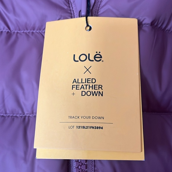 NWT Lole Claudia lightweight down jacket Small - Picture 2 of 5